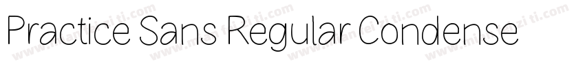 Practice Sans Regular Condensed字体转换